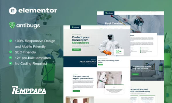 Antibugs Elementor Template Kit