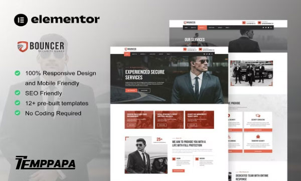 Bouncer Elementor Template Kit