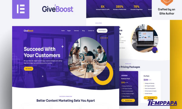 GiveBoost Elementor Template Kit