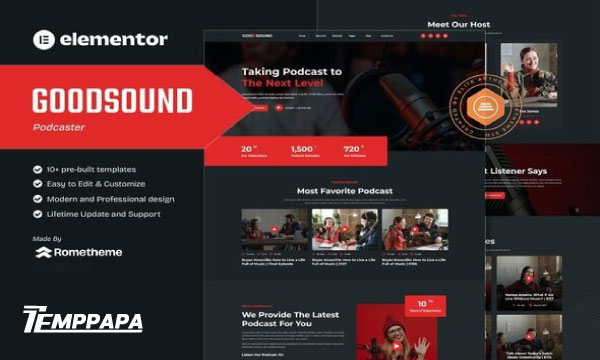 Goodsound Elementor Template Kit