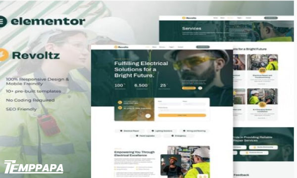 Revoltz Elementor Template Kit