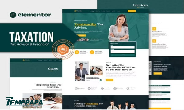 Taxation Elementor Template Kit