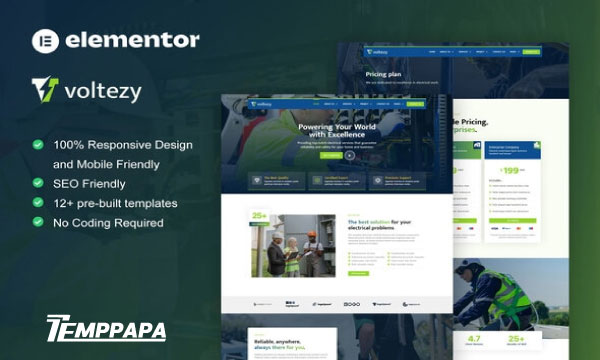 Voltezy Elementor Template Kit