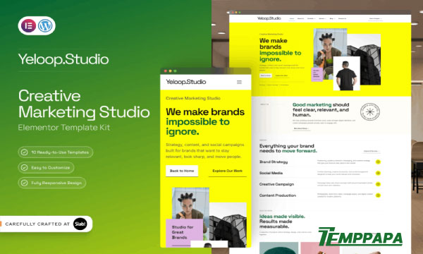 Yeloop Elementor Template Kit